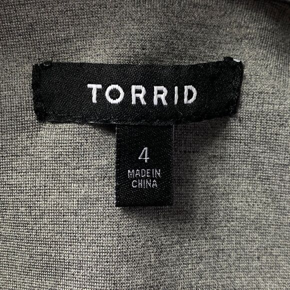 Torrid Studio Luxe Ponte Peplum Blazer Women's Plus Size 4X - Picture 3 of 8